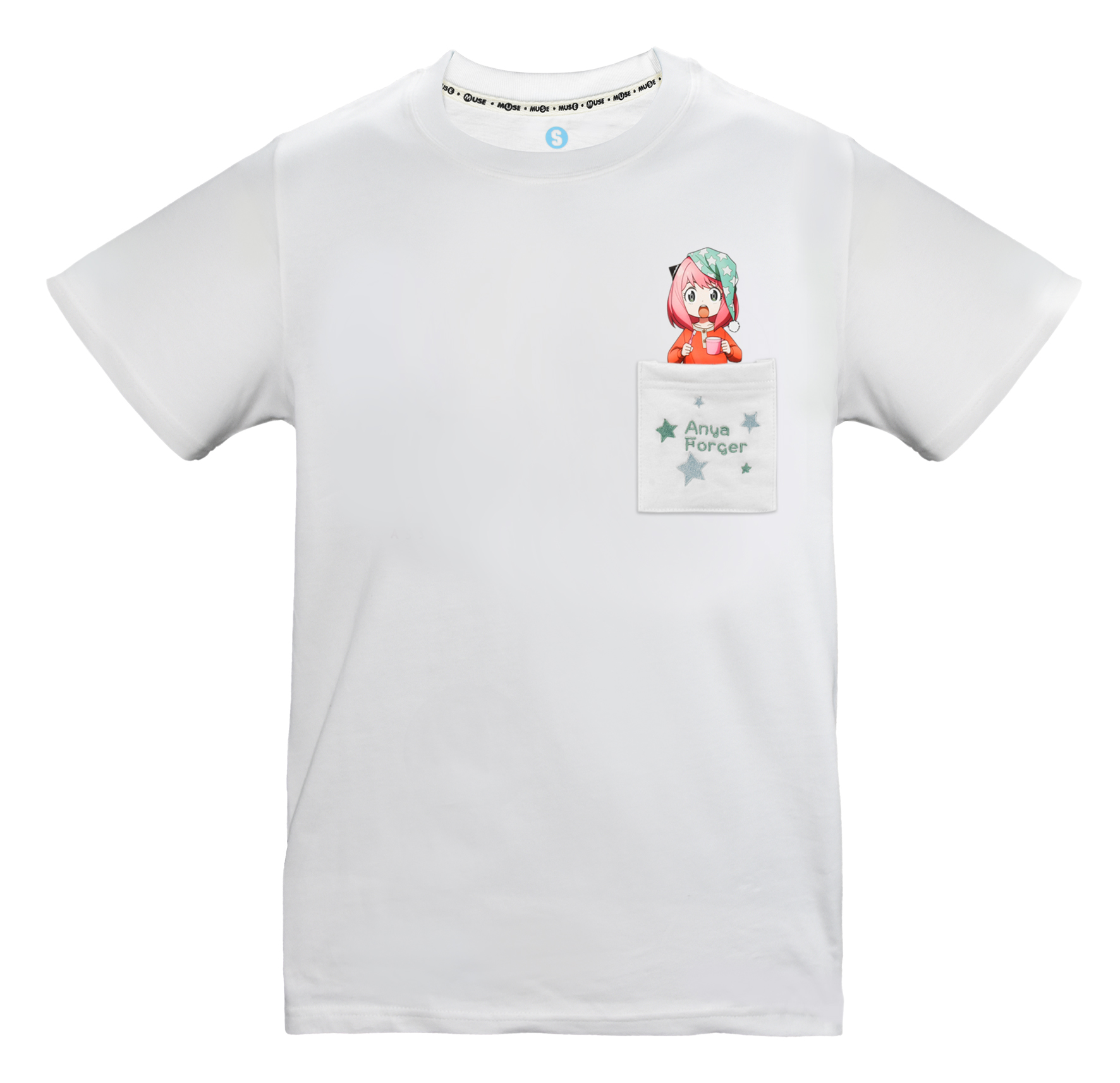 《SPYxFAMILY間諜家家酒》安妮亞刺繡口袋T-shirt 